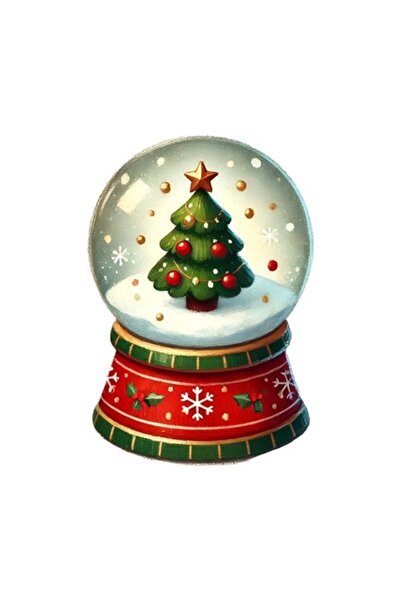 OEM Autocolant decorativ, Crăciun, glob de cristal, multicolor