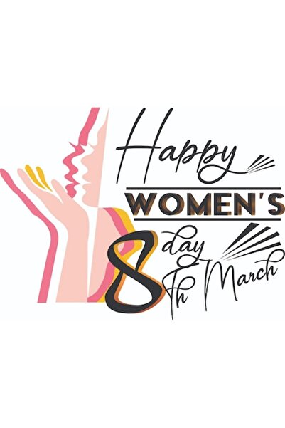 OEM Διακοσμητικό αυτοκόλλητο, 8 Μαρτίου, ροζ, 80 εκ.