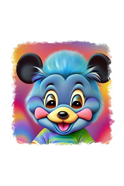 OEM Decorative Sticker, Mouse, Blue, 55 cm