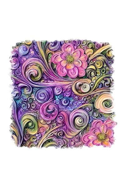OEM Autocolant decorativ, abstract, violet, 55 cm