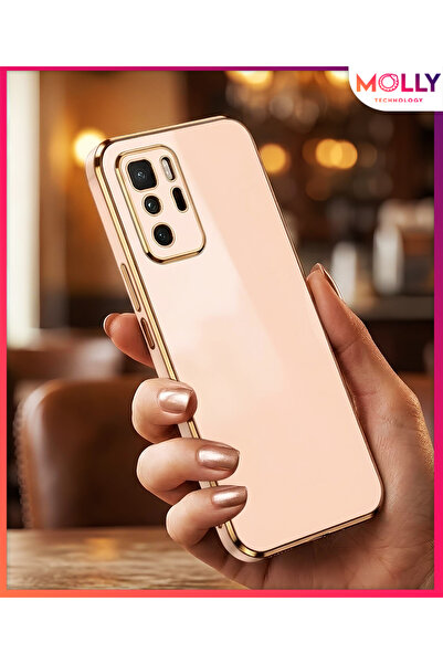 Molly Rose Edges Gold Detailed Luxury Silicone Case for Poco X3 Gt