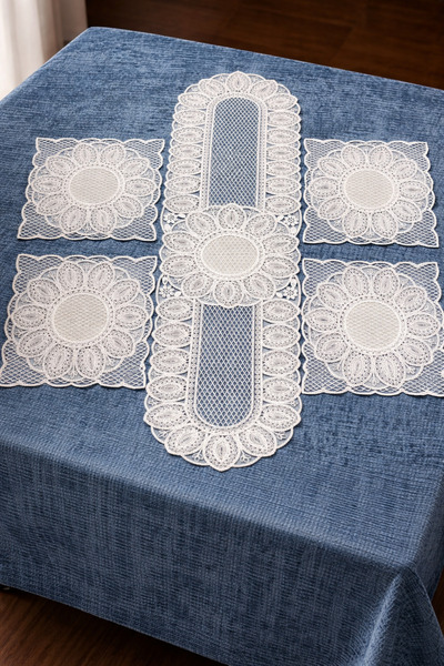 Afkar Albayet Tablecloth Jewel Set 5 Pieces