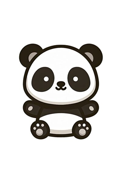 OEM Διακοσμητικό αυτοκόλλητο, αρκούδα πάντα, μαύρο