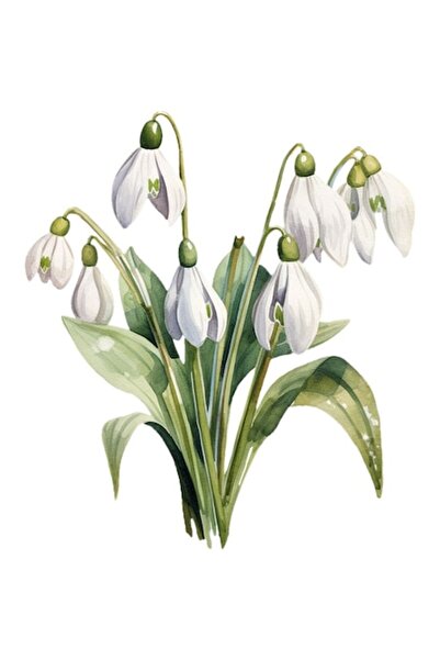 OEM Autocolant decorativ, ghiocei, verde