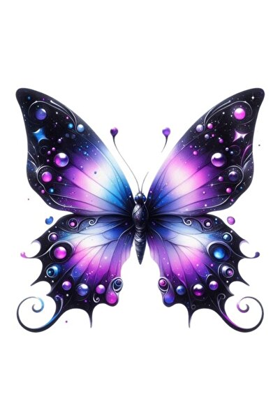 OEM Autocolant decorativ, fluture, multicolor