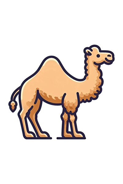 OEM Декоративен стикер, Камила, Жълт