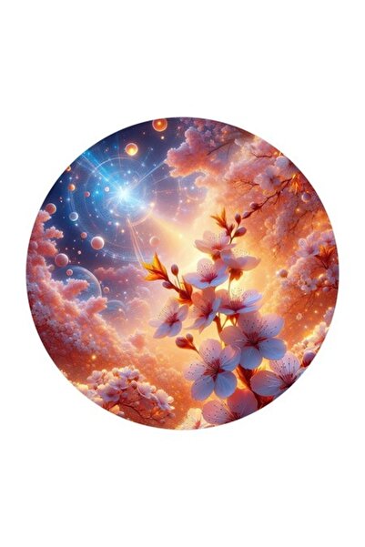 OEM Διακοσμητικό αυτοκόλλητο, άνθος κερασιάς, πολύχρωμο