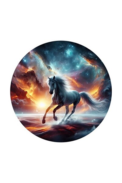 OEM Διακοσμητικό αυτοκόλλητο, Άλογο, Πολύχρωμο