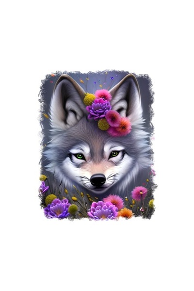 OEM Decorative Sticker, Fox, Gray, 70 cm