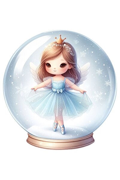 OEM Διακοσμητικό αυτοκόλλητο, μπαλαρίνα, μπλε