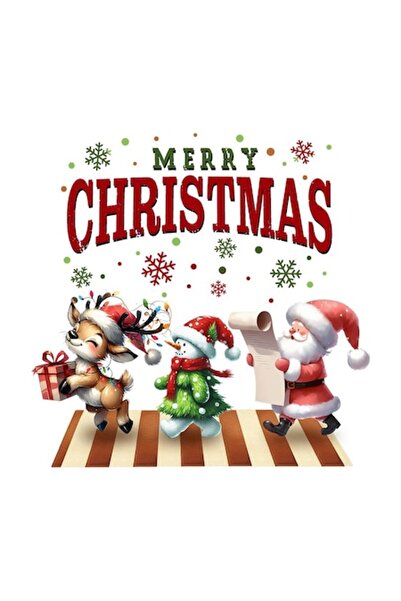 OEM Διακοσμητικό αυτοκόλλητο, Χριστούγεννα, Μπισκότο, Πολύχρωμο