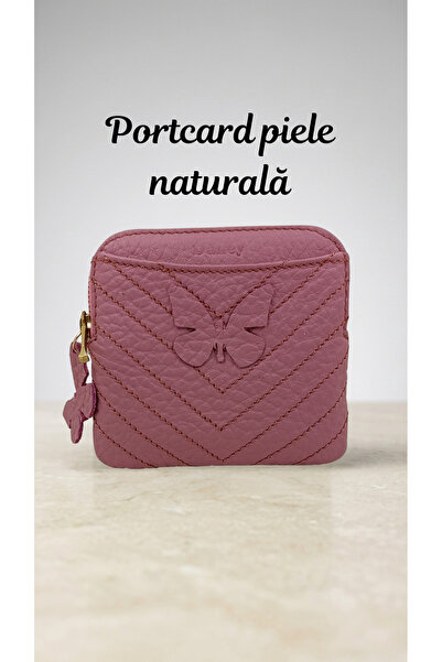 OEM Genuine Leather Card Holder with zipper, slim card holder, Compact card h...