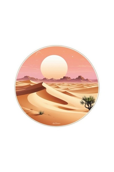 OEM Autocolant decorativ, Deșert, Portocaliu