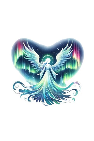 OEM Autocolant decorativ, Aurora Borealis, Înger, Multicolor
