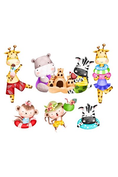 OEM Autocolant decorativ, Animale la plajă