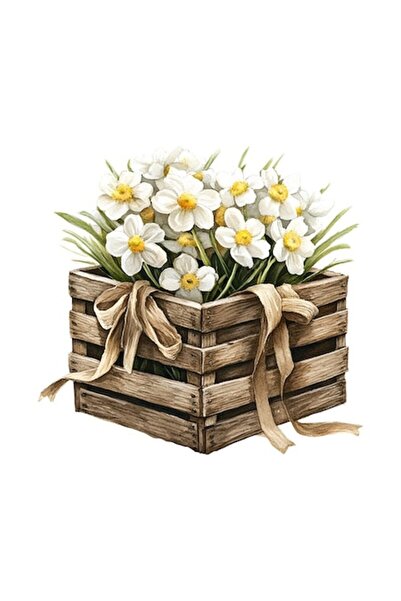 OEM Διακοσμητικό αυτοκόλλητο, κουτί λουλουδιών, πολύχρωμο