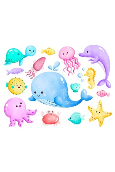 OEM Διακοσμητικό αυτοκόλλητο, θαλάσσια ζώα