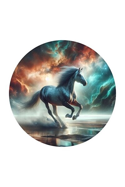 OEM Διακοσμητικό αυτοκόλλητο, Άλογο, Πολύχρωμο