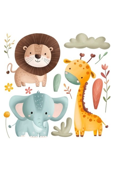 OEM Autocolant decorativ, Animale în pădure