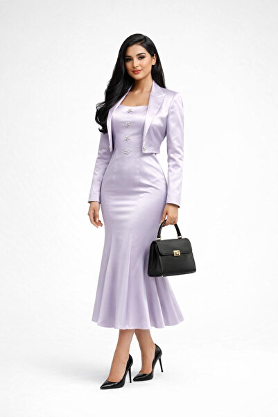 Abad فستان تركي ماكسي أنيق مكون من قطعتين