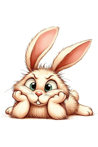 OEM Autocolant decorativ, iepure, maro