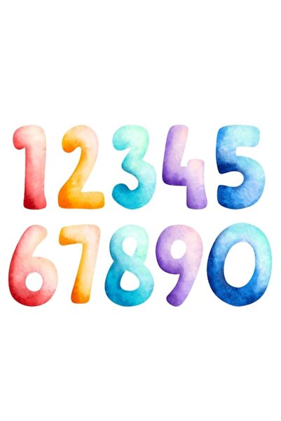 OEM Autocolant decorativ, numere colorate