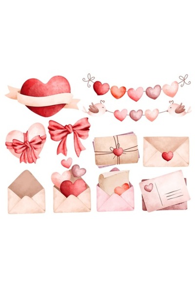 OEM Decorative Sticker, Hearts