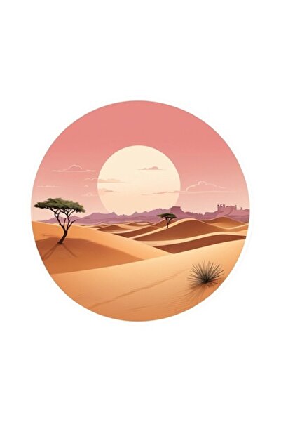 OEM Decorative Sticker, Desert, Orange