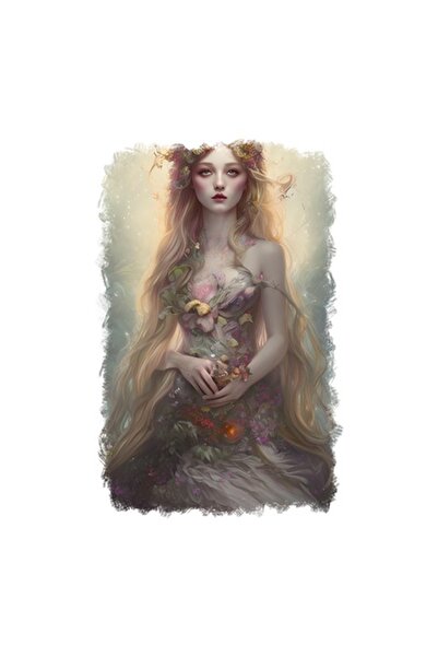 OEM Διακοσμητικό αυτοκόλλητο, Πριγκίπισσα, Κρεμ, 85 εκ.