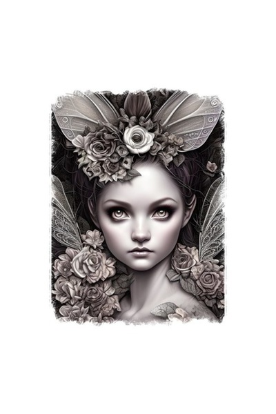 OEM Autocolant decorativ, Zână, Gri, 70 cm