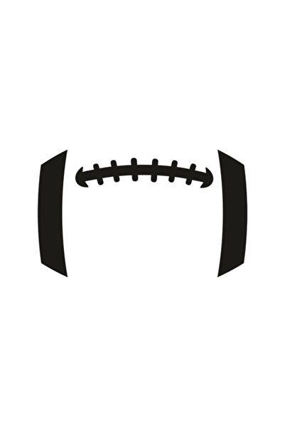 OEM Decorative Sticker, Sport, Rugby, Black