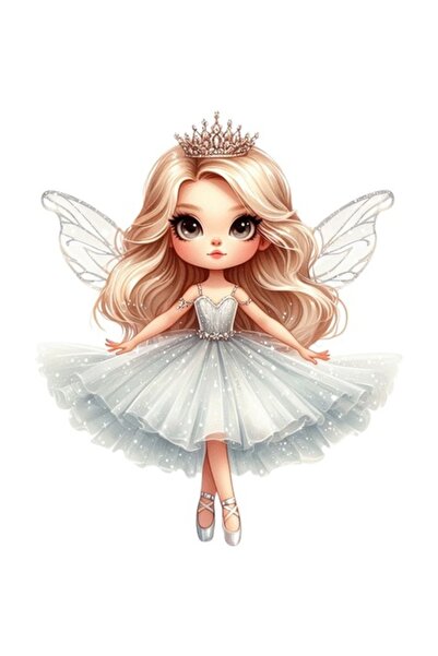 OEM Διακοσμητικό αυτοκόλλητο, νεράιδα, γκρι