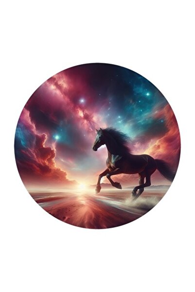 OEM Διακοσμητικό αυτοκόλλητο, Άλογο, Πολύχρωμο