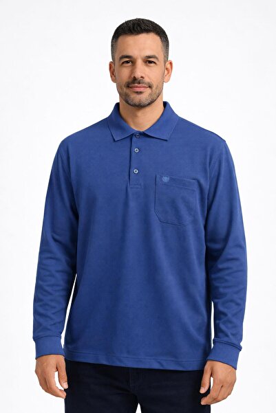 CLASSİCS MEN Simenti Φούτερ με Γιακά Πόλο και Μακριά Μανίκια, Κανονική Εφαρμο...