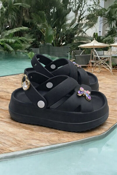 Melek Tuna Girl's Stone Sandal Slippers, Extra Light and Comfortable Children...