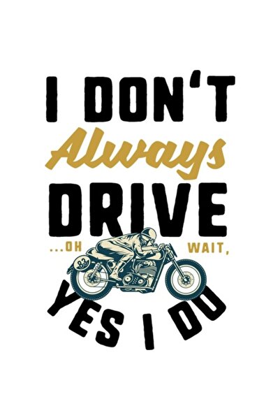OEM Decorative Sticker, Motorcycle with Quote