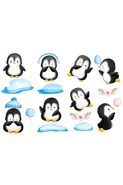 OEM Сладък декоративен стикер с пингвини