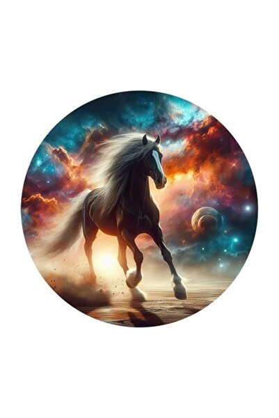 OEM Διακοσμητικό αυτοκόλλητο, Άλογο, Πολύχρωμο