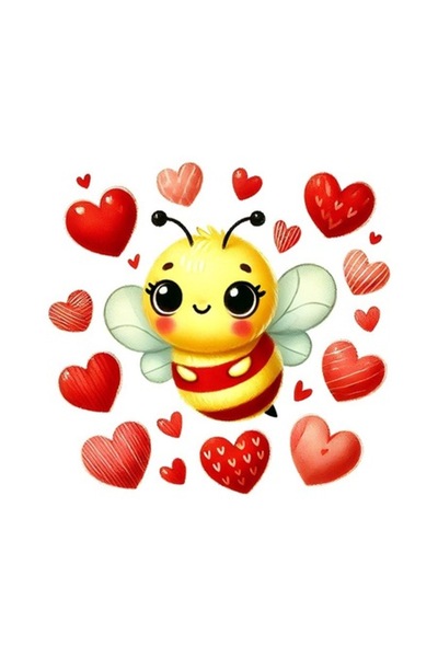 OEM Decorative Sticker, Bee, Yellow