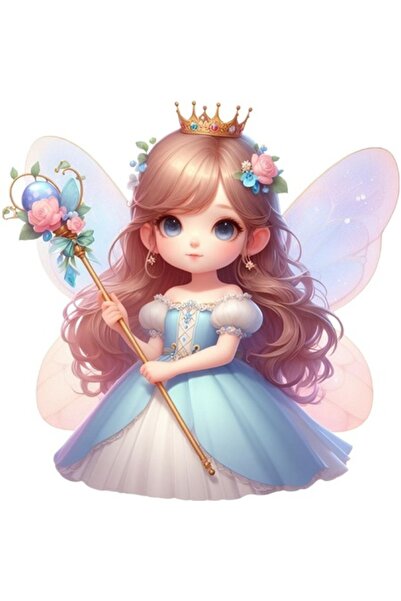 OEM Decorative Sticker, Fairy, Turquoise