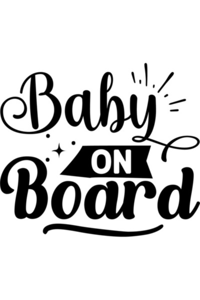 OEM Αυτοκόλλητο αυτοκινήτου, Baby On Board, 28 εκ.