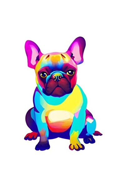 OEM Autocolant decorativ, câine, multicolor, 87 cm