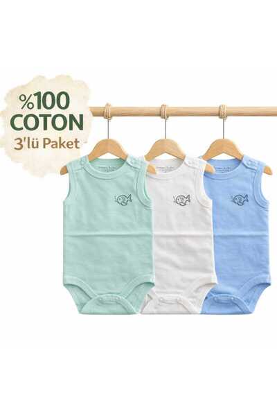 CEMRE Newborn Baby/Child 3-Piece Bodysuit 100% Cotton