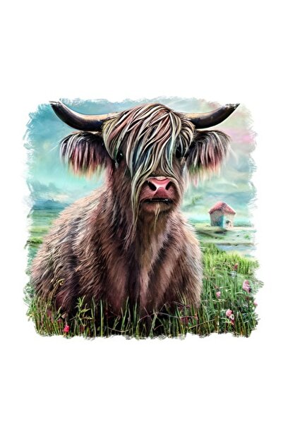 OEM Διακοσμητικό αυτοκόλλητο, αγελάδα, καφέ, 55 εκ.