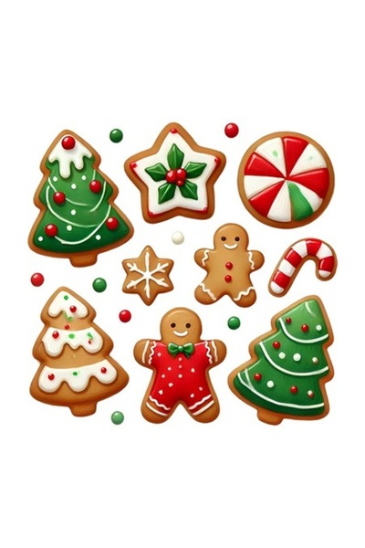 OEM Autocolant decorativ, Crăciun, țestoasă dulce, multicolor