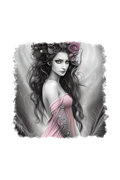 OEM Διακοσμητικό αυτοκόλλητο Princess, ροζ, 55 εκ.