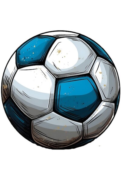 OEM Αυτοκόλλητο αυτοκινήτου, μπάλα ποδοσφαίρου, 25 εκ.