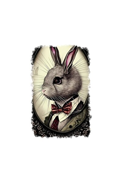 OEM Διακοσμητικό αυτοκόλλητο, Κουνέλι, Καφέ, 85 εκ.