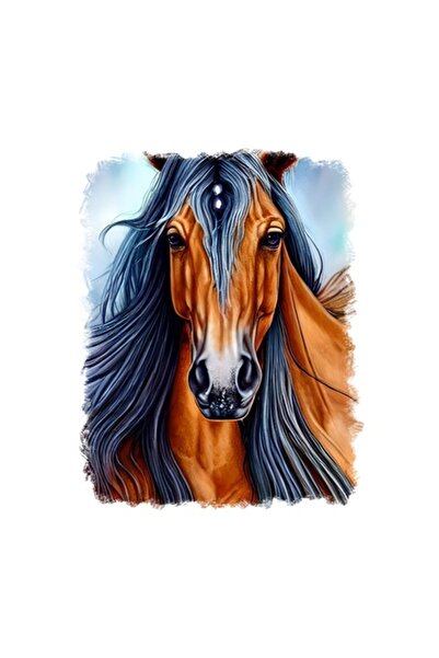 OEM Διακοσμητικό αυτοκόλλητο, Άλογο, Καφέ, 70 εκ.