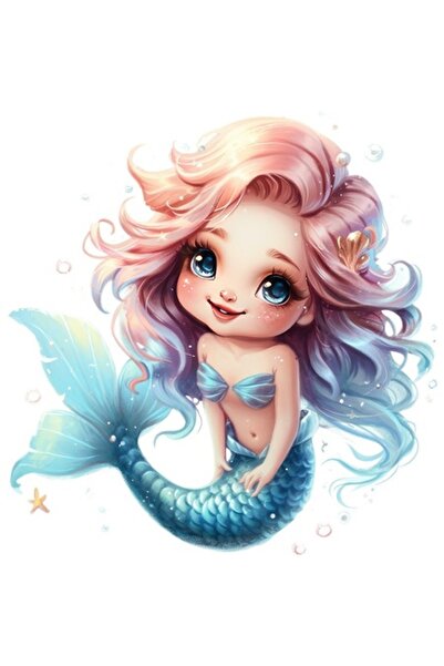 OEM Decorative Sticker, Mermaid, Turquoise